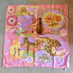 Salvatore Ferragamo leopard silk scarf